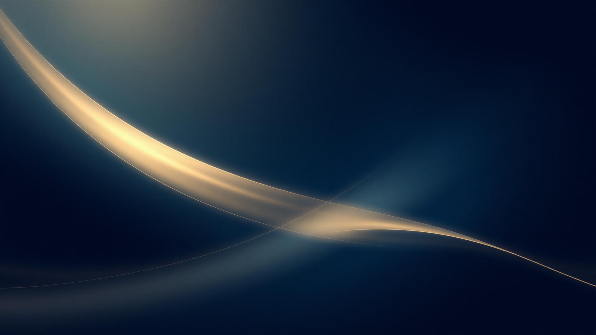 Composição abstrata em tons de azul e dourado representando o mercado de câmbio